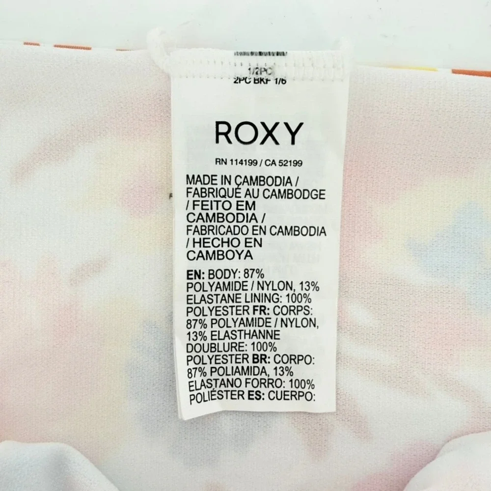 Roxy Womens Floral Beach Classic Hipster‎ Bikini Bottoms Multicolor Medium NEW